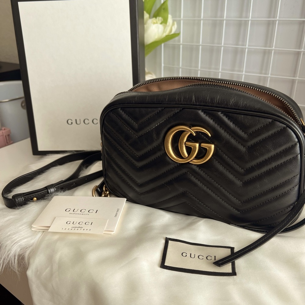 Authentic Small Gucci Marmont Shoulder Bag